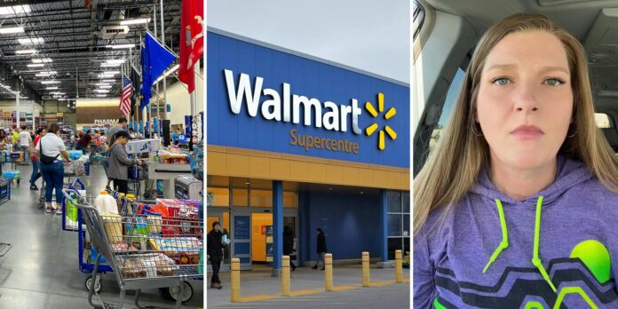 ‘I’m holding my things’: Woman says Walmart shopper asked if he could go in front of her at checkout because he didn’t get shopping cart