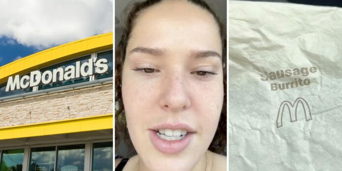 ‘Is this edible?’: McDonald’s customer orders 5 sausage breakfast burritos. Then she unwraps one