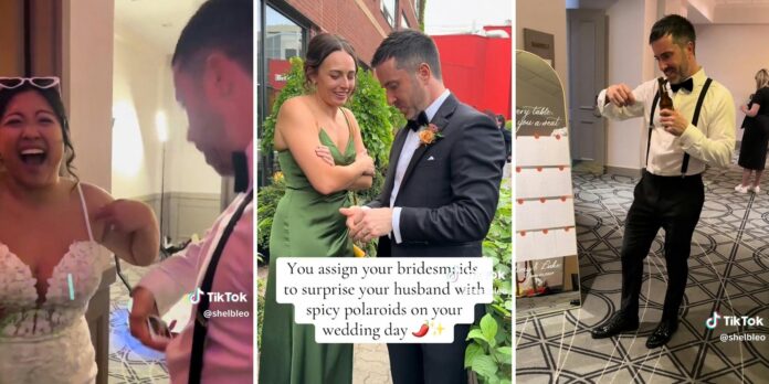 ‘Looks like a really good friend’: Bridesmaids instructed to give spicy Polaroids to groom on wedding day. It backfires