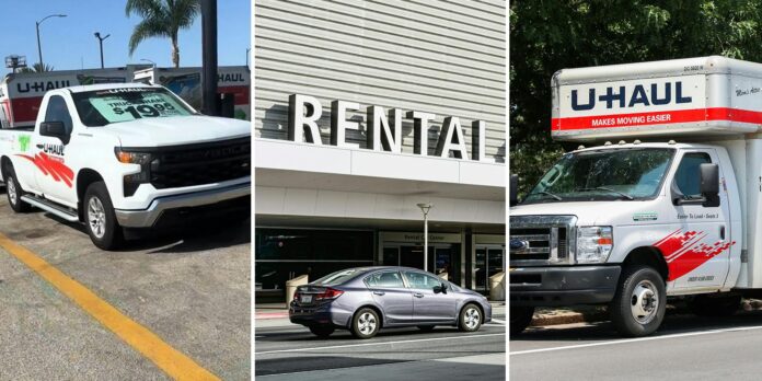 ‘Not glamorous but it gets the job done’: Driver realizes a rental is a $350 deposit. She goes to U-Haul instead