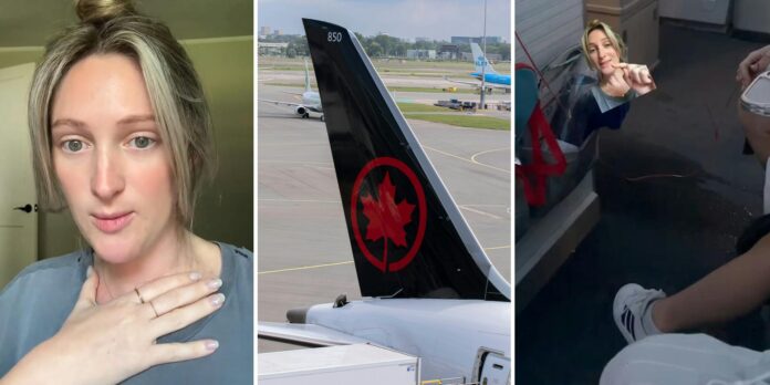 ‘This is insane’: Customer has to keep feet up for 9.5-hour flight after toilet overflows. She can’t believe Air Canada’s response