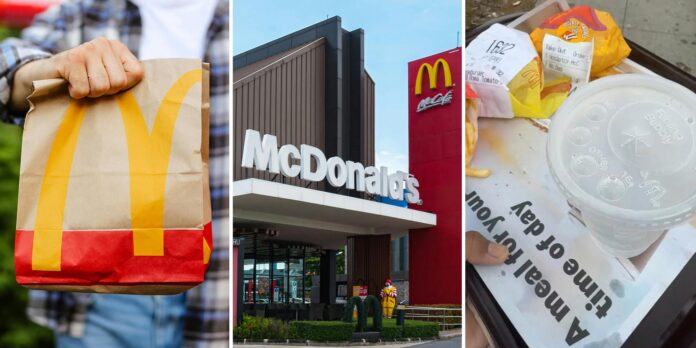 ‘Tray comes in handy at home’: Customer calls out McDonald’s for charging for to-go bags. So he walks off with the tray