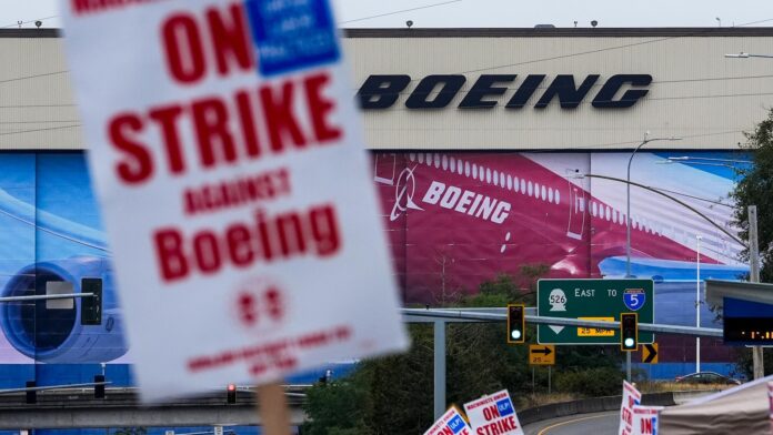 Boeing CEO says the company will begin furloughs soon to save cash during labor strike