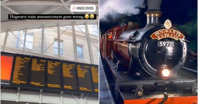 Hogwarts Express announcement cancelled at King's Cross station