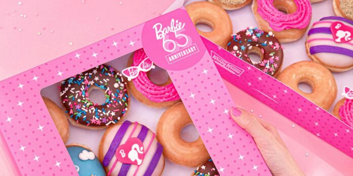 Krispy Kreme launches a line of Barbie donuts to celebrate the doll’s 65th birthday