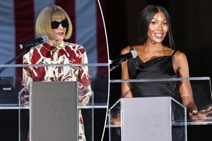 Naomi Campbell and Anna Wintour trade jabs at fashion award show