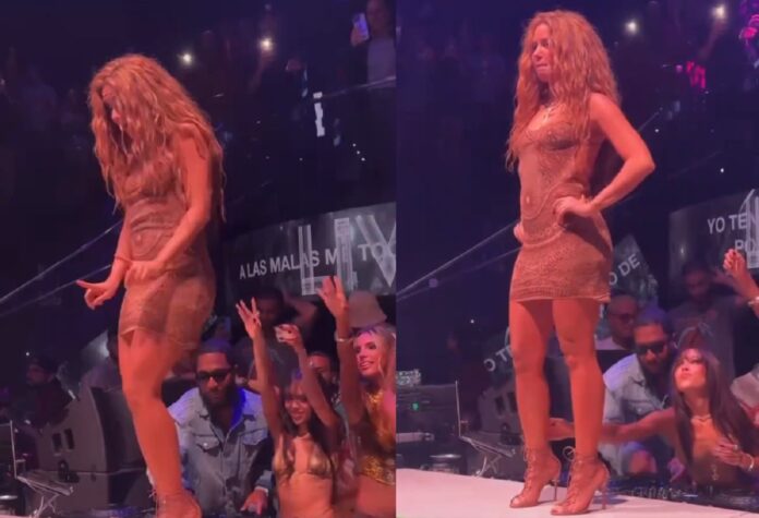 Shakira storms off stage after indecent filming incident