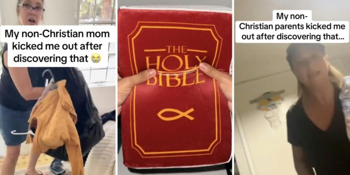 The new TikTok marketing strategy is lying that your non-Christian parents kicked you out of the house