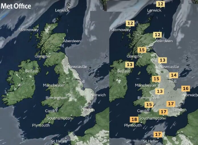 UK weather to be hotter than Barcelona at 26°C tomorrow