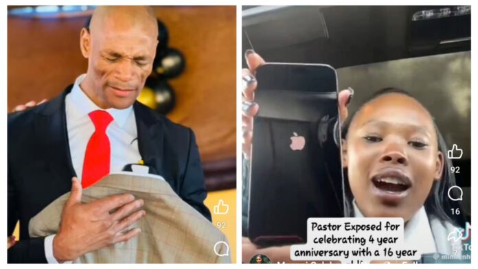 VIDEO: 16-Year-old sidechick, MiniEnhle, is 4 months pregnant for 51-year-old married pastor, Ntsikelelo Khamanga, after iPhone 15 pro max scandal