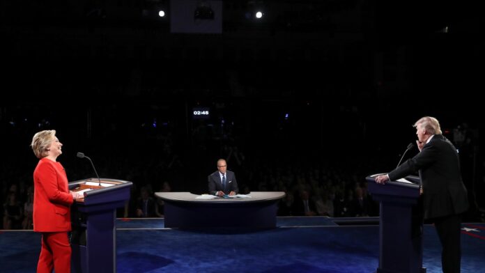 What the Trump-Clinton debates might tell us about Tuesday’s match with Harris