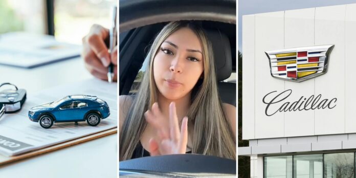 ‘A Cadillac is a horrible choice to daily drive’: Woman blasts dealership for keeping her there noon-7 p.m. Now her choice of car is under fire