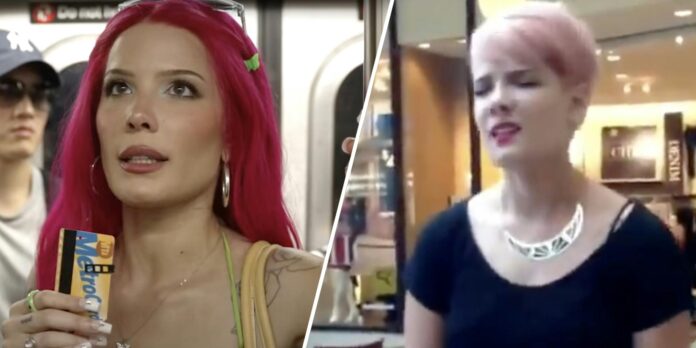 ‘Everybody still makes fun of me for it’: Halsey recalls viral Blink-182 mall video