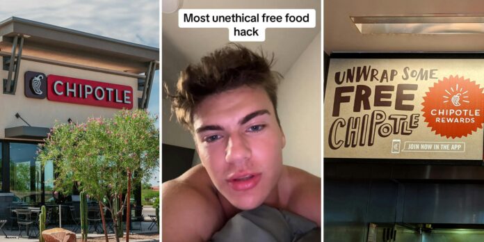 ‘I’m scared they’ll try to touch my screen’: Man shares ‘unethical life hack’ to getting free food at places like Chipotle