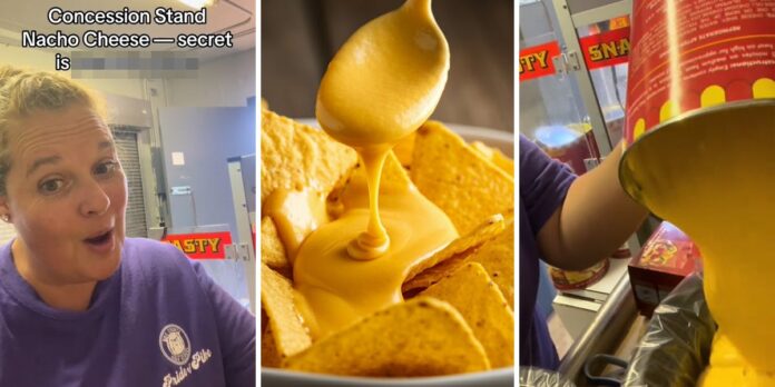 ‘No better nachos than concession stand nachos’: Woman shares how to make concession stand nacho cheese. There’s a secret ingredient