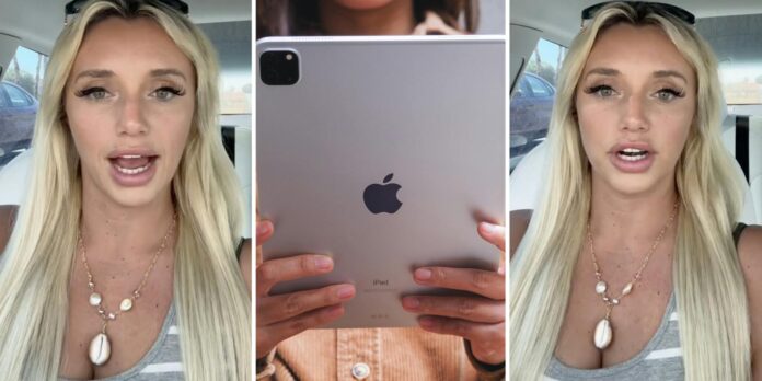 ‘Our first instinct is to look away when someone’s tipping us’: Golf cart girl issues warning after leaving iPad with customer unattended