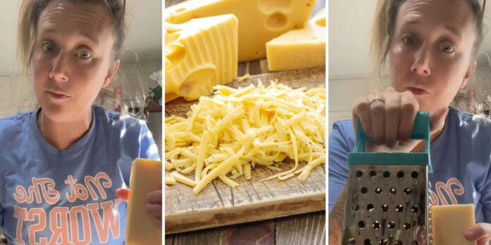 ‘This could have saved my knuckles a long time ago’: Woman finds out the right way to grate cheese