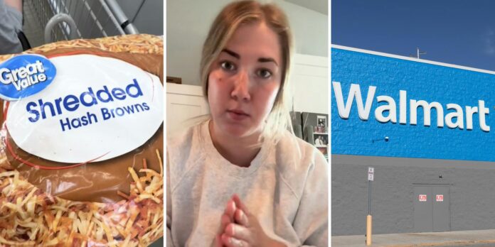 ‘Walmart, what is this?’: Shopper notices something unusual about Great Value shredded hash brown bags