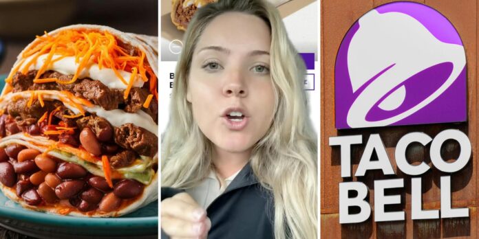 ‘Who … is out here working for Taco Bell?’: Woman is about to order the Beefy 5-Layer Burrito from Taco Bell. Then she notices the description