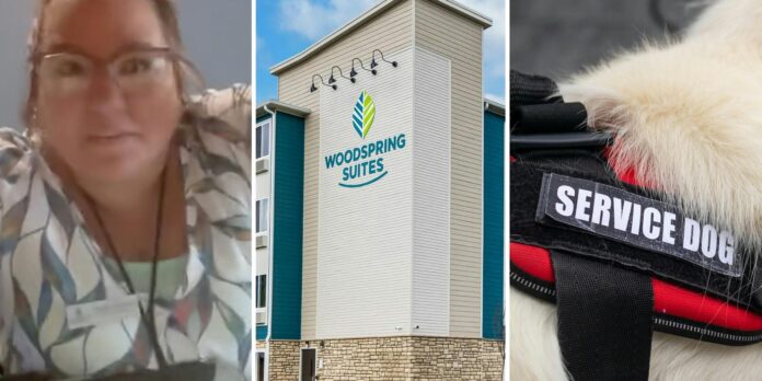 ‘WoodSpring Suites is a terrible hotel’: Hotel guest says worker kicked them out for having a service dog