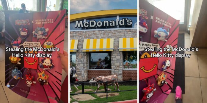 ‘You done got the whole collection’: McDonald’s customer reveals how to get the Hello Kitty toy display