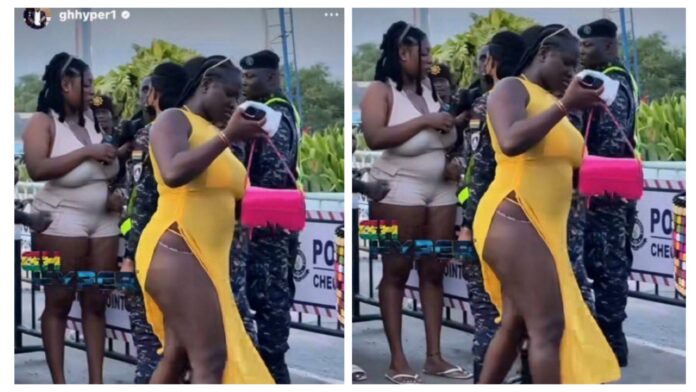 VIDEO: Pamela Dankwa is the Tidal Rave girl who was wearing baked yellow dress with waist beads at La Palm Beach hotel