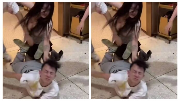 VIDEO: Hunanese transgender beat up man in front of Haidilao restaurant in Changsha city over Hong Kong independence