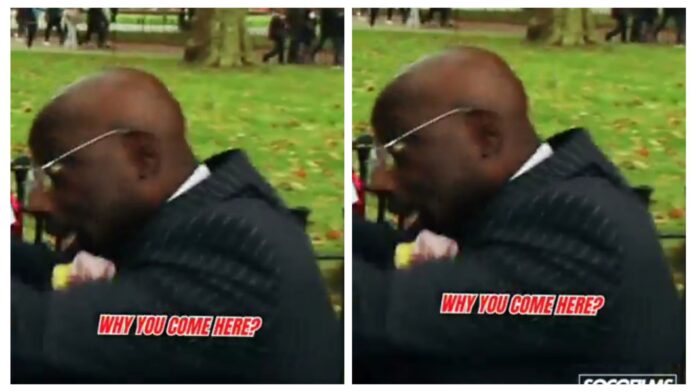 VIDEO: Black man, Pastor Orlando, asked Iraqi men why are they in the West despite Iraq being Islamically developed and having sharia law at Speaker’s Corner in Hyde Park