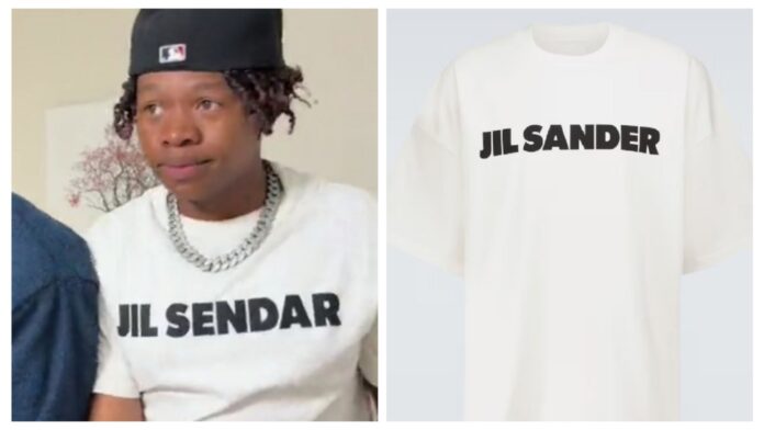 PHOTO: Laughters as Ghost Hlubi is seen wearing fake Jil Sendar t-shirt