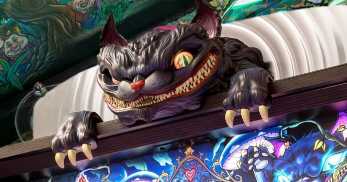 Dutch Pinball’s new Alice’s Adventures in Wonderland pinball machine is as mad as a hatter