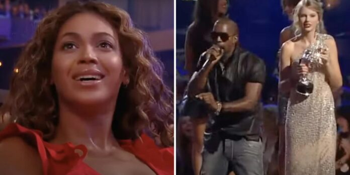 Gen Z is convinced Kanye West interrupting Taylor Swift at the VMAs secretly saved her from Diddy’s wrath