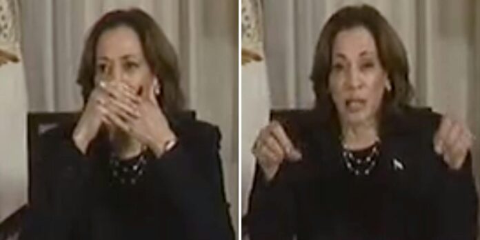 Kamala Harris’ ‘live broadcast’ hot mic moment during Milton briefing sparks new earpiece conspiracy