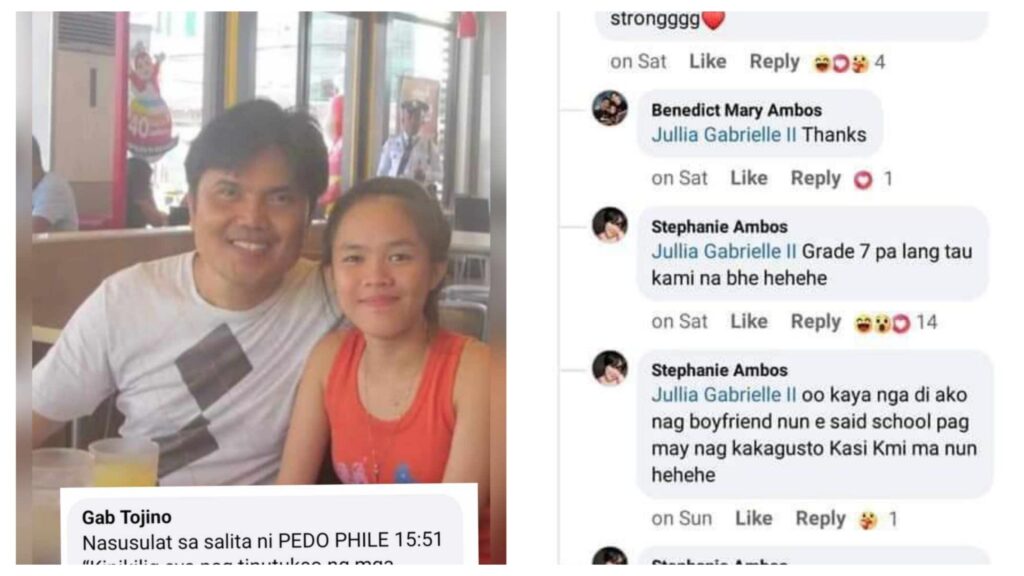 PEDOPHILE PHOTO Filipinos are tagging their police after Grade 7