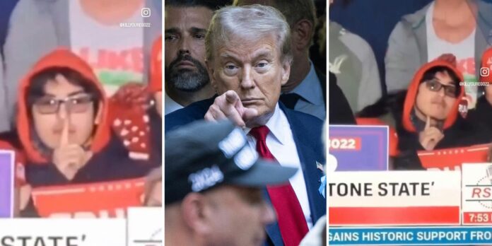 Trump’s Boomer fans freak over Gen Z MAGA mewing at his rally: ‘Look into this NOW’