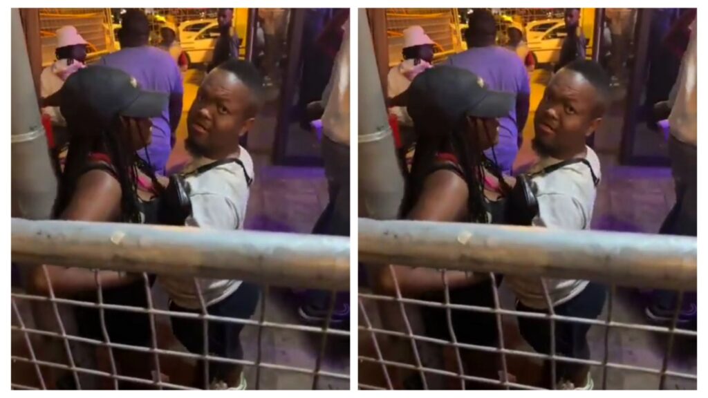 VIDEO Thabo Shorty Mabhokodo beating a woman outside a groove