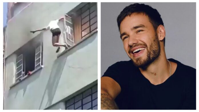 VIDEO: Viral footage showing Liam Payne jumping down from burning room at Casasur Palermo hotel in Argentina before his death is fake news