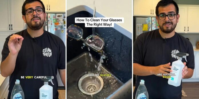 ‘Dawn may also ruin coatings on eyeglasses’: Expert shows how you should clean glasses. But viewers are torn