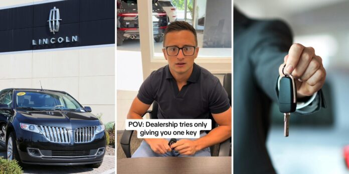 ‘Every car should come with two keys’: Dealership worker shares the real reason you may only get one key when you buy used car