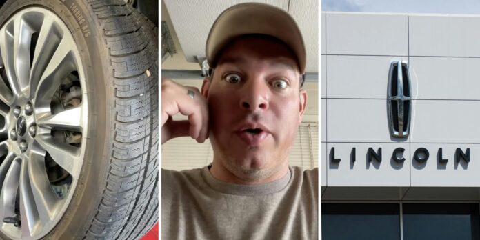 ‘I was getting ready to check the tire pressures’: Mechanic runs into something unexpected when he changes the oil on a Lincoln