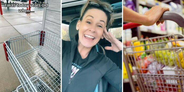 ‘Tell me you didn’t grow up in the 70s and 80s’: Shopper was ‘today years old’ when she found out secret trick to shopping carts