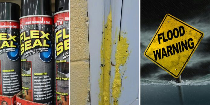 ‘The way my jaw dropped’: Woman praises the effectiveness of Flex Seal Flood Protection Spray. There’s just one problem