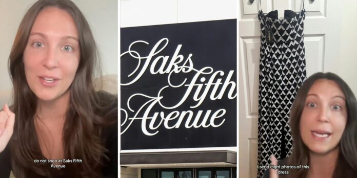 ‘They’re basically robbing people’: Shopper issues warning about Saks Fifth Avenue after they rejected her return